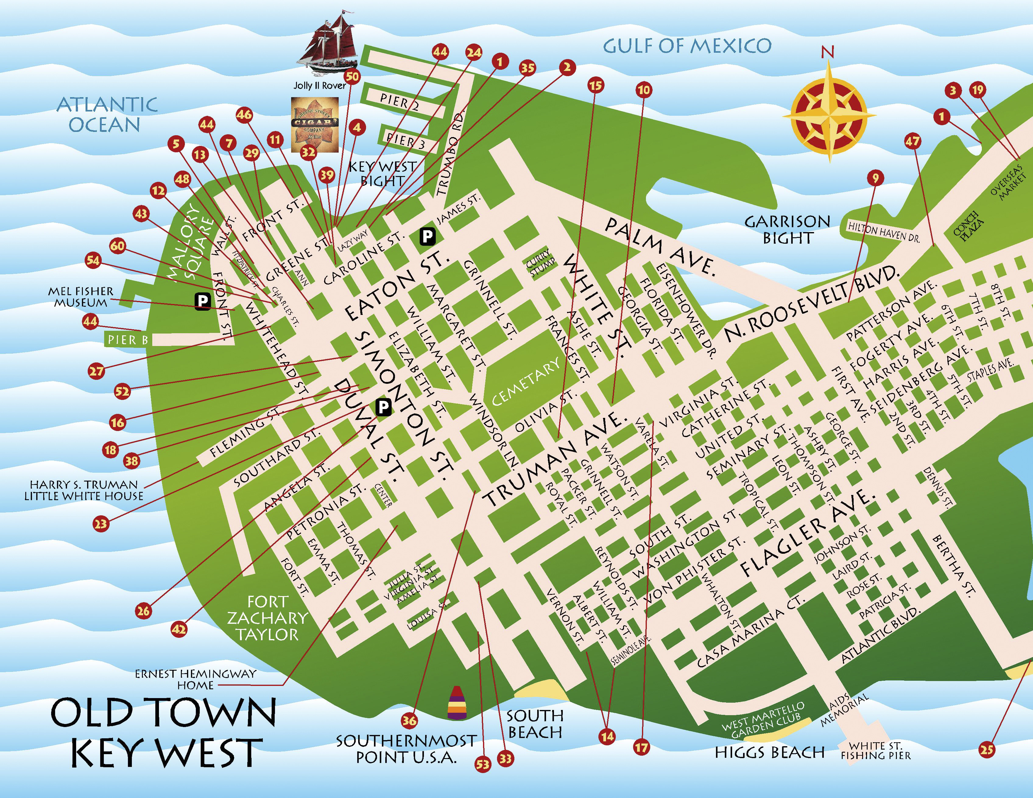 Key West Maps Printable